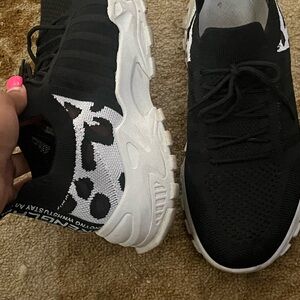 Black and White Athletic Sneakers
